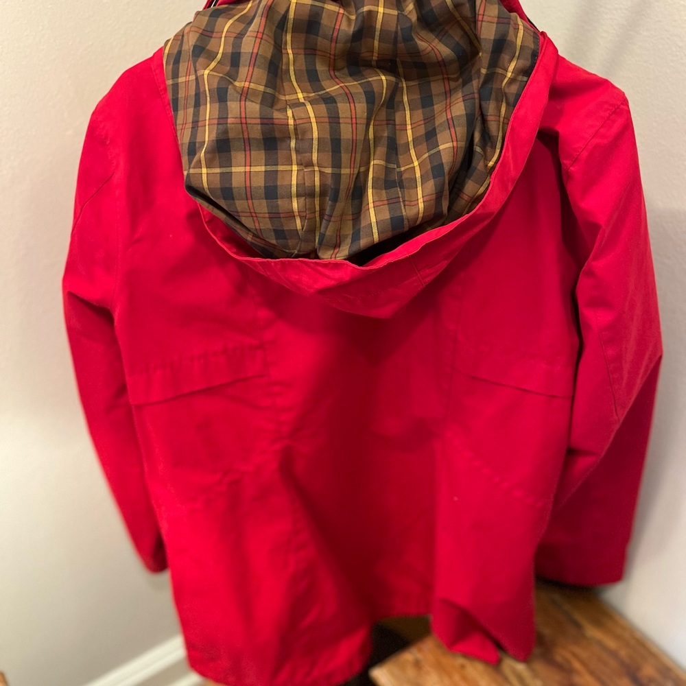 Pendleton Red And Black Jacket With Plaid Accents - image 2